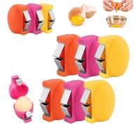 6PCS Egg Shell Opener, 2026 Upgrade Egg Peeler for Raw Eggs, Multifunctional Cracker Tool Cutter, Handheld Eggs Breaker and Separator for Cooking Camping Kitchen Gadgets