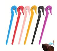 6pcs Elastic Rubber Hair Bands Remover Cutter,Pony Pick For Cutting Pony Rubber Hair Ties Pain Free Ponytail Remover Tool
