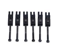 6Pcs Electric Guitar Bridge Saddle, Double Locking Tremolo Metal Roller Saddle Replacement, Precision Metal Bridge Saddles for Floyd Rose Style Guitars with Stable Tuning (Black)