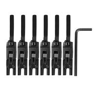 6PCS Electric Guitar Bridge Saddle Metal Guitar Locked String Saddles Zinc Alloy Roller Bridge Tremolo Saddles with Wrench for Electric Guitar Parts