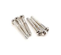 6Pcs Electric Guitar Bridge Saddles Tremolo Bridge Tailpiece Mounting Fixed Screws With Notch Guitar Accessories