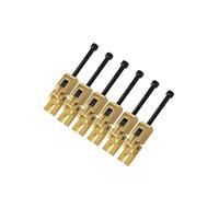 6pcs Electric Guitar Double Locking System Locked String Saddles Tremolo Bridge Black/Chrome/Gold(Gold 1set)