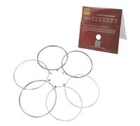 6pcs Electric Guitar Strings Nickel Alloy Wound Silver White E101