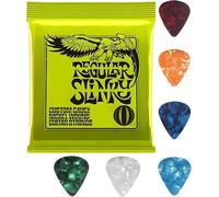 6pcs Electric Guitar Strings with 6pcs Pick, Super-Slinky Gauge Replaceament Strings, for YAMAHA Fender,ESP, T's guitars, Strandberg, Gibson, Suhr, Ibanez, PRS, Music man,Tom Anderson (1046)