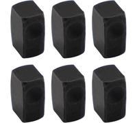 6Pcs Electric Guitar Tremolo Bridge Saddle Pro String Lock Insert Blocks, Floyd Rose Block Floyd Rose Saddle Blocks, Black, 0.31x0.19x0.15Inch