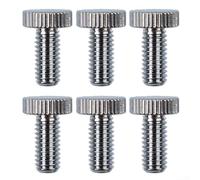 6pcs Electric Guitar Tremolo Bridge Screws for Floyd Rose System - Chrome Fine Tuner Hardware Replacement Parts 5mm Thread(Chrome)