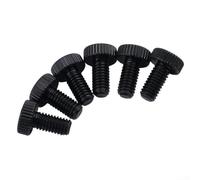 6pcs Electric Guitar Tremolo Bridge Screws for Floyd Rose System - Chrome Fine Tuner Hardware Replacement Parts 5mm Thread(Black)