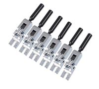 6Pcs Electric Guitar Tremolos Bridge Saddles Electric Guitar Metal Locked String Saddles Roller Bridge Tremolos Saddles