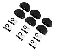 6Pcs Electric Guitar Tuning Peg Handle, Excellent Metal Material, Easy to Install, Decorative for Replacement (Black)