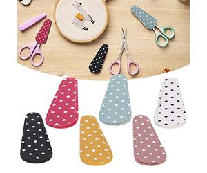 6Pcs Embroidery Scissors Sheath Safety Leather Scissors Cover Scissors Protector with Portable Fashion Design for Tool Protection Covering