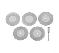 6pcs Emery Cutting Discs for Rotary Tools with 3mm Mandrel and Disc Sizes Including 50mm, 40mm, 35mm, 30mm, 25mm, 22mm, 20mm, for Ceramic Stone and Glass (20mm)