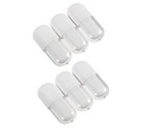 6pcs Empty Oval Lip Gloss Tubes 3ml White Plastic Refillable | Portable DIY Containers, Ergonomic Comfort, for Gifting and On-the-go Use