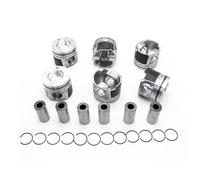 6pcs Engine Piston Set +0.5 Compatible For BMW X3 X4 X5 X6 N57D30 Engines Components Pistons Rings Rods Parts Automobiles Parts