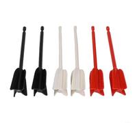 6PCS Epoxy Resin Mixer Drill Attachment - Reusable Paint Mixing Paddle & Stirrer for Drills, Quick-Mix Whisk for Mortar, Plaster, Cement & Glue - 16.5cm ABS Rods