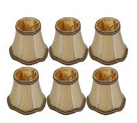 6PCS European-Design Fabric Lampshades, Bell Shaped Cloth Lamp Shades for E14 Table Floor Wall Lamps