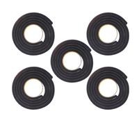 6pcs EVA Black Door Draft Stopper with Soundproof Seal Strip