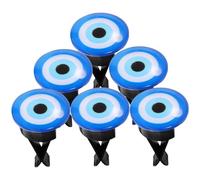 6pcs Evil Eye Car Vent Air Freshener Clip Glass Decorative