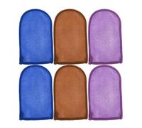 6pcs Exfoliating Shower Gloves Thickened Nylon Bathing Mitts for
