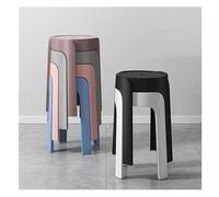 6Pcs Extra Large Stackable Plastic Stools18 Tall Colorful Round Backless Bar Seats for Home Party OfficePortable Nesting Design