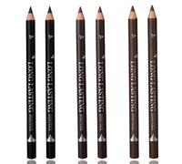 6Pcs Eyebrow & Eyeliner Pencil Set -Pack Waterproof & Smudge-Proof Brow Pen - Long-Lasting Makeup for Precise Definition - Includes Black, Brown Coffee