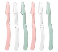 6Pcs Eyebrow Razor Shaper Face Razors Facial Hair Removers Trimmer Exfoliating Dermaplaning Tool Portable Eyebrow Foldable Hair Remover Hair Peach Fuzz Remover for Women and Men