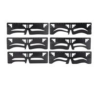 6pcs Eyebrow Ruler Stencil, Stainless Steel Eyebrow Measuring Tool, Flexible Bendable Design with Clear Scale, 6 Different Eyebrow Shapes for Brow Tattooing, Makeup Practice and Be