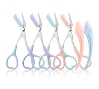 6PCS Eyebrow Scissor with Comb, Eye Brow Scissors for Women, Eyebrow Trimmer Scissors, Beard Shaping Kit - for Women/Men, Home, Travel and Salon Use(Multicolor)