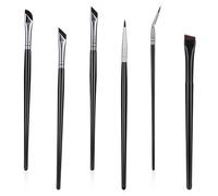 6Pcs Eyeliner Brush Set, Ultra Thin Slanted Flat Angle Eyebrow Brush, Fine Point Flat Eyelash Brushes Makeup Tools, for Eyelashes Eyebrows Eyeshadow Beauty Cosmetic Women Girls