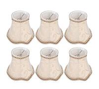 6PCS Fabric Light Shade for Ceiling Light, Drum Table Pendant Lampshade, Wall Lamp Cover Chandelier Lamp Shade Home Decoration