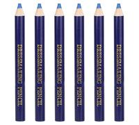 6pcs Fabric Markers for Sewing, Water Soluble Tailors Chalk Fabric Marking Pencil Pen for Dressmaking Quilt Quilting Embroidery DIY Tools Crafts Supplies (Blue)
