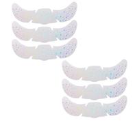 6Pcs Face Glitter Freckles,Tattoo Stickers Temporary Tattoos Sparkle Patches Star Freckle Sticker Multichrome Holographic Waterproof Flash Patch,for Women Makeup Rave Accessories Halloween Festival