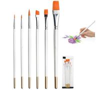 6Pcs Face Paint Brushes Set, Artist Brush Sponge Applicator Set, Professional Painting Tool Kit for Makeup, Body Art, Cosplay, Halloween, Face Parties