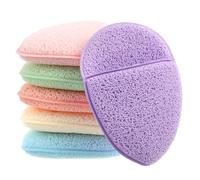 6Pcs Face Sponges for Cleansing, Reusable Faces Scrubber Pads for Women for Washing Face, Gentle Esponjas Faciales for Deep Pore Cleansing, Blackheads, Daily Facial Cleans, Makup Remover (Colorful)
