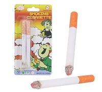 6PCS Fake Cigarettes, Fire Funny Trick Prop Cigarettes Lit with No Ash for Halloween Magic, Realistic Look Practical Joke Set, Unisex-Adult, 8.2 cm
