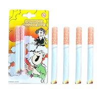 6PCS Fake Cigarettes, Funny Trick Prop Cigarettes with No Ash for Halloween Magic, Realistic Look Practical Joke Set, Unisex-Adult, 8.2 cm