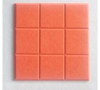 6Pcs Felt Bulletin Board,30x30cm Felt Wall Tiles Notice Boards for Home Office Kitchen,Self Adhesive Pin Board Wall Tiles for DIY Photos Memos (Orange)