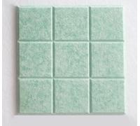 6Pcs Felt Bulletin Board,30x30cm Felt Wall Tiles Notice Boards for Home Office Kitchen,Self Adhesive Pin Board Wall Tiles for DIY Photos Memos (Mint Green)