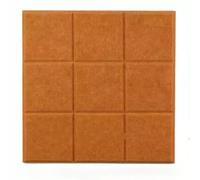6Pcs Felt Bulletin Board,30x30cm Felt Wall Tiles Notice Boards for Home Office Kitchen,Self Adhesive Pin Board Wall Tiles for DIY Photos Memos (Light Brown)