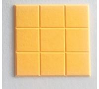 6Pcs Felt Bulletin Board,30x30cm Felt Wall Tiles Notice Boards for Home Office Kitchen,Self Adhesive Pin Board Wall Tiles for DIY Photos Memos (Yellow)