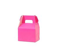 6pcs Festival Party Cake Box Candy Handheld Gold Card Creative Wedding Horn Paper Packaging(Rose)