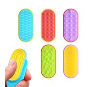 6Pcs Fidget Slider Toy, Magnetic Mini Finger Sliding, Silicone Pocket-Sized Fingertips Surfboard, Portable Tiny Sensory Sliding Toy, Fidget Toys For Men Women Family Children Commuting School