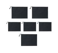 6Pcs File Wallet Bag Water Resistant Oxford Money Bag File Folder Zippered Document Organizers Travel Storage Pouches Document Wallet