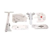 6Pcs Fillet Weld Gauges Set Angle Measuring Tool Welding Inspection Gauges Set with 5 Storage Bags and 1 Box for Boiler Bridge Shipbuilding Pressure Vessel Oilfield Pipeline