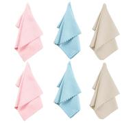 6PCS Fine Fibre Cloths, Cleaning Cloths, Microfibre Cloths, Multi-Purpose Fish Scale Cleaning Cloths, Lint Free Traceless Window Cleaning Cloths for Wiping Dishes, Mirrors, Windows and Car Glass