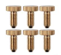 6pcs Fine Tuning Screws Replacement Set for Electric Guitar For Floyd Rose Tremolo Bridge for Precise Intonation Adjustment (Gold)
