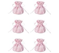 6Pcs Fine Workmanship Velvet Pouches Bag Soft Touch Jewellery Packing Drawstring Bags Mini Convenient Drawstring Gift Bags for Holding Weddings, Birthdays Candy