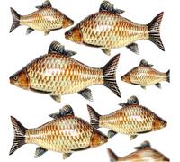 6PCS Fish Balloons, 33Inch Cute Inflatable Foil Balloon, Realistic Ocean Shaped Animal Balloons for Fishing Birthday Themed Party Supplies Decorations