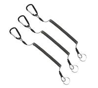 6PCS Fishing Missed Rope Anti-lost Spiral Spring Lanyard Wire Prevent Rod Drop Lose Tool For Scaffold