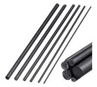 6pcs Fishing Rod Repair Connector Black Carbon Fiber for Broken Pole | 10cm Solid Insert, Quick Rod Repair for Outdoor Fishing, Fits Rods and Poles, for Enthusiasts