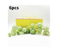 (6pcs Fitness ) Action Luminous Smiski Figure Cartoon Elf Model Toy Pvc Decoration Display Gift